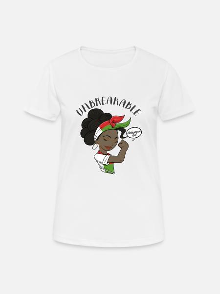 Madagascar Girl Unbreakable I Madagascar Héritage - T-shirt respirant Femme - blanc