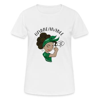 Arab Girl Unbreakable I Arab Heritage I Saudi - Frauen T-Shirt atmungsaktiv - Weiß - Vorne - AI Model Female 172 dark (172cm)