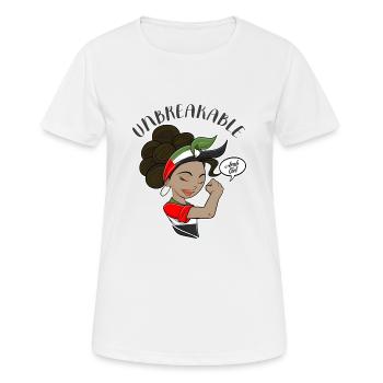 Arab Girl Unbreakable I Heritage United Arab - Frauen T-Shirt atmungsaktiv - Weiß - Vorne - AI Model Female 172 dark (172cm)