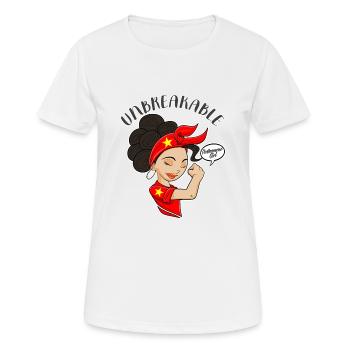 Vietnamese Girl Unbreakable Vietnamese Heritage - Women's Breathable T-Shirt - white - Front - AI Model Female 172 dark (172cm)