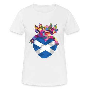 Scotland Flag Scottish Flag Alba GB UK - Women's Breathable T-Shirt - white - Front - AI Model Female 172 dark (172cm)