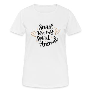 Mama Snail Quote Gift - Women's Breathable T-Shirt - white - Front - AI Model Female 172 dark (172cm)