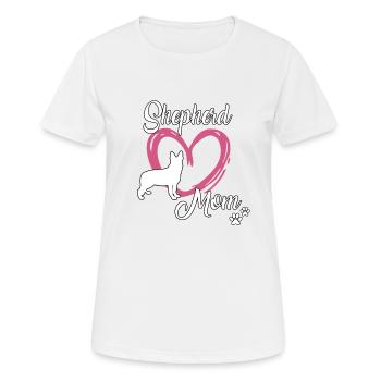 German Shepherd Sweet Dog Owner Gassi - Women's Breathable T-Shirt - white - Front - AI Model Female 172 dark (172cm)