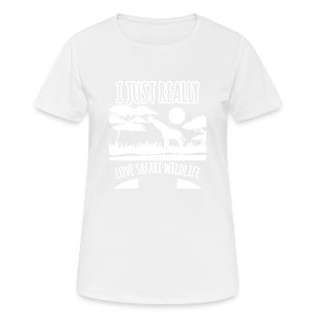 Safari - T-shirt respirant Femme - blanc - Devant - AI Model Female 172 dark (172cm)