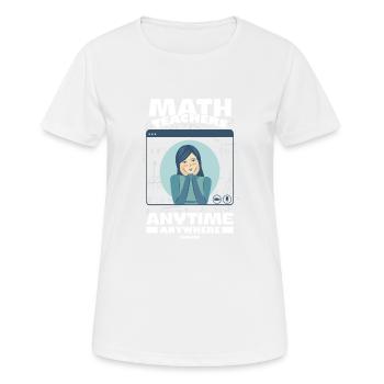 Mathematics - Women's Breathable T-Shirt - white - Front - AI Model Female 172 dark (172cm)