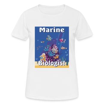 MARINE BIOLOGIST - Frauen T-Shirt atmungsaktiv - Weiß - Vorne - AI Model Female 172 dark (172cm)