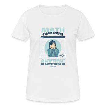Mathematics - Women's Breathable T-Shirt - white - Front - AI Model Female 172 dark (172cm)