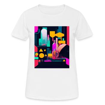 Cyber City - Women's Breathable T-Shirt - white - Front - AI Model Female 172 dark (172cm)