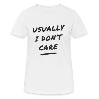 mir egal - Frauen T-Shirt atmungsaktiv - Weiß - Vorne - AI Model Female 172 dark (172cm)