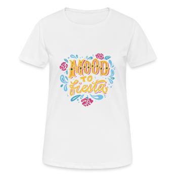 Mood to fiesta Mood to fiesta Geschenk Inspiration - Frauen T-Shirt atmungsaktiv - Weiß - Vorne - AI Model Female 172 dark (172cm)