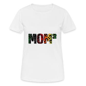 maman 3 - T-shirt respirant Femme - blanc - Devant - AI Model Female 172 dark (172cm)