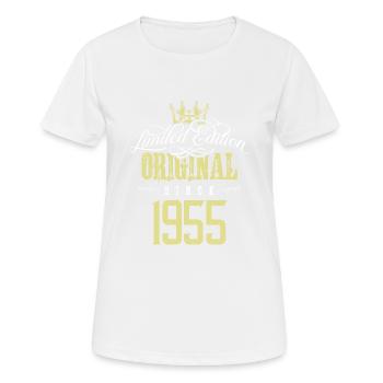 Édition limitée 1955 - T-shirt respirant Femme - blanc - Devant - AI Model Female 172 dark (172cm)