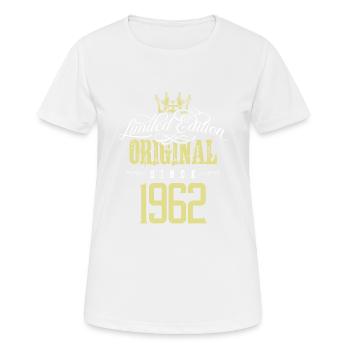 Édition limitée 1962 - T-shirt respirant Femme - blanc - Devant - AI Model Female 172 dark (172cm)