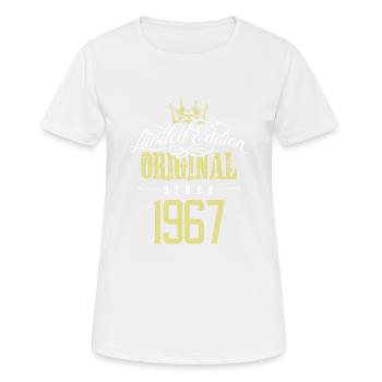 1967 limited edition - Frauen T-Shirt atmungsaktiv - Weiß - Vorne - AI Model Female 172 dark (172cm)
