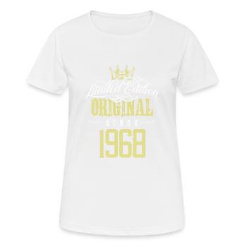 1968 limited edition - Frauen T-Shirt atmungsaktiv - Weiß - Vorne - AI Model Female 172 dark (172cm)