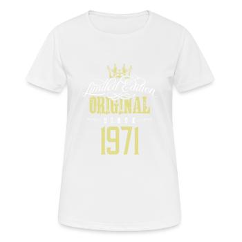 1971 limited edition - Frauen T-Shirt atmungsaktiv - Weiß - Vorne - AI Model Female 172 dark (172cm)
