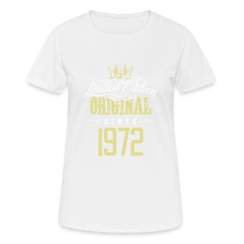 Édition limitée 1972 - T-shirt respirant Femme - blanc - Devant - AI Model Female 172 dark (172cm)