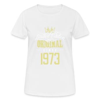 Édition limitée 1973 - T-shirt respirant Femme - blanc - Devant - AI Model Female 172 dark (172cm)