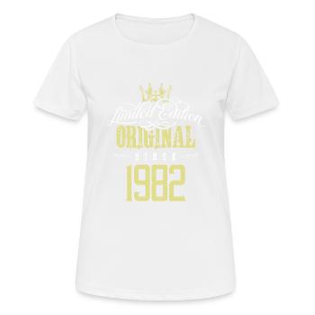 Édition limitée 1982 - T-shirt respirant Femme - blanc - Devant - AI Model Female 172 dark (172cm)