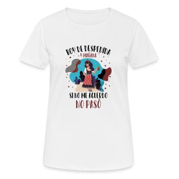 Hoy De Despedida Y Mañana Si No Me Acuerdo No Pasó - T-shirt respirant Femme - blanc - Devant - AI Model Female 172 dark (172cm)