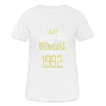 Édition limitée 1992 - T-shirt respirant Femme - blanc - Devant - AI Model Female 172 dark (172cm)