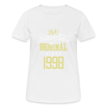 Édition limitée 1998 - T-shirt respirant Femme - blanc - Devant - AI Model Female 172 dark (172cm)