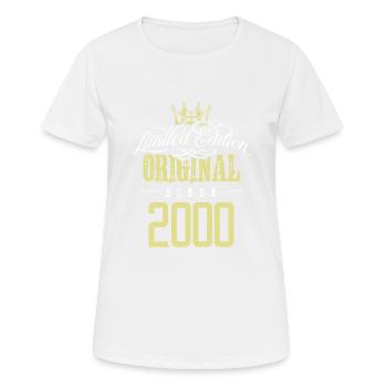 2000 limited edition - Frauen T-Shirt atmungsaktiv - Weiß - Vorne - AI Model Female 172 dark (172cm)