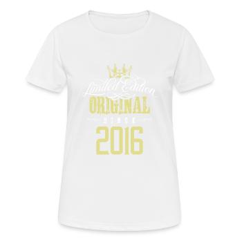 Édition limitée 2016 - T-shirt respirant Femme - blanc - Devant - AI Model Female 172 dark (172cm)