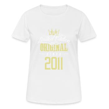2011 limited edition - Frauen T-Shirt atmungsaktiv - Weiß - Vorne - AI Model Female 172 dark (172cm)