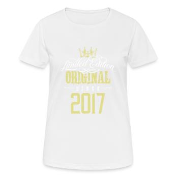 Édition limitée 2017 - T-shirt respirant Femme - blanc - Devant - AI Model Female 172 dark (172cm)