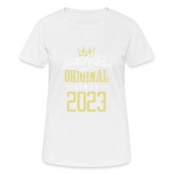 Édition limitée 2023 - T-shirt respirant Femme - blanc - Devant - AI Model Female 172 dark (172cm)