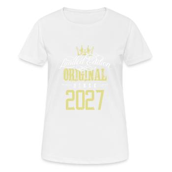 Édition limitée 2027 - T-shirt respirant Femme - blanc - Devant - AI Model Female 172 dark (172cm)