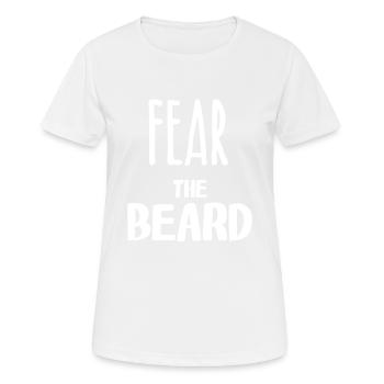Fear the beard - Women's Breathable T-Shirt - white - Front - AI Model Female 172 dark (172cm)