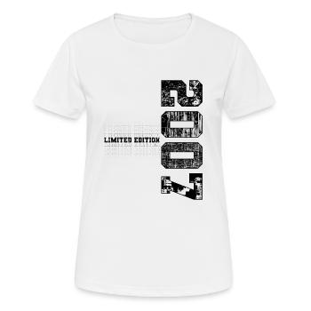 Limited Edition 2007 Geburtsjahr 2007 Geburtstag - Frauen T-Shirt atmungsaktiv - Weiß - Vorne - AI Model Female 172 dark (172cm)