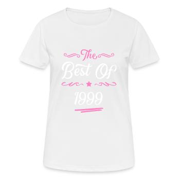 1999 best of - Frauen T-Shirt atmungsaktiv - Weiß - Vorne - AI Model Female 172 dark (172cm)