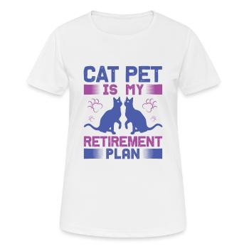 Katzen Pruch Motiv Geschenk Mietzekatze Kitten - Frauen T-Shirt atmungsaktiv - Weiß - Vorne - AI Model Female 172 dark (172cm)