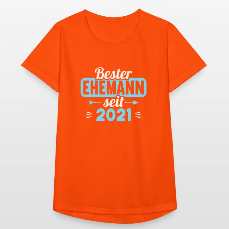 Beste Ehefrau Bester Ehemann seit 2021 Frauen T-Shirt atmungsaktiv