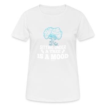 Baum umarmen Therapie - Frauen T-Shirt atmungsaktiv - Weiß - Vorne - AI Model Female 172 dark (172cm)