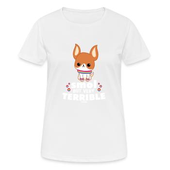 süße Hunderasse Hundeschule niedlich - Frauen T-Shirt atmungsaktiv - Weiß - Vorne - AI Model Female 172 dark (172cm)
