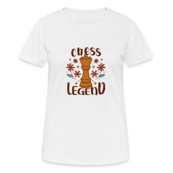 Broderie ukrainienne Cœur du drapeau ukrainien - T-shirt respirant Femme - blanc - Devant - AI Model Female 172 dark (172cm)