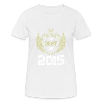 2015 best of - Frauen T-Shirt atmungsaktiv - Weiß - Vorne - AI Model Female 172 dark (172cm)