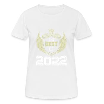 2022 best of - Frauen T-Shirt atmungsaktiv - Weiß - Vorne - AI Model Female 172 dark (172cm)