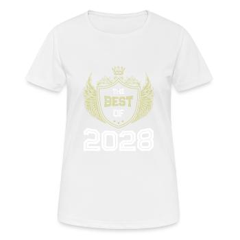 2028 best of - Women's Breathable T-Shirt - white - Front - AI Model Female 172 dark (172cm)