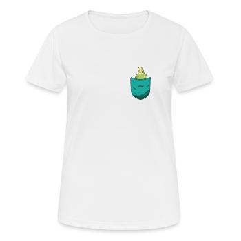 Sac Perruche Perroquet Oiseau Perruche - T-shirt respirant Femme - blanc - Devant - AI Model Female 172 dark (172cm)