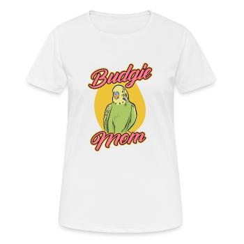 Wellensittich Mama Papagei Vogel Wellensittich - Frauen T-Shirt atmungsaktiv - Weiß - Vorne - AI Model Female 172 dark (172cm)