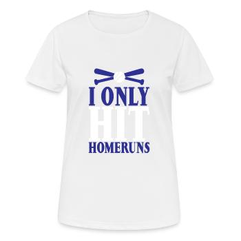 Je n’ai frappé que des homeruns 3 - T-shirt respirant Femme - blanc - Devant - AI Model Female 172 dark (172cm)