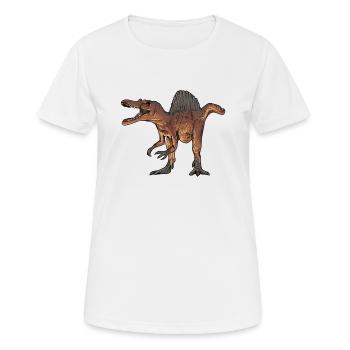 Spinosaurus I Thorn Lizard Cretaceous Fossil - Women's Breathable T-Shirt - white - Front - AI Model Female 172 dark (172cm)