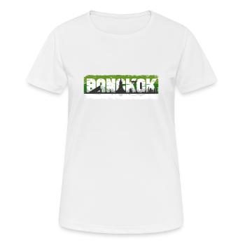 Vintage Thailand Vacation Asia Sunset Bangkok - Women's Breathable T-Shirt - white - Front - AI Model Female 172 dark (172cm)