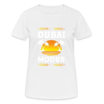 Dubai Modus - Frauen T-Shirt atmungsaktiv - Weiß - Vorne - AI Model Female 172 dark (172cm)