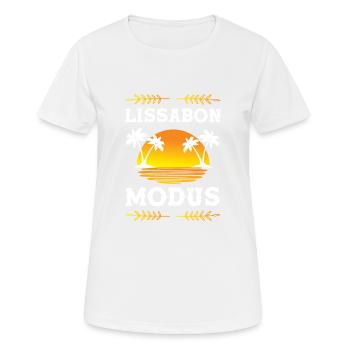 Lisbon Mode - Women's Breathable T-Shirt - white - Front - AI Model Female 172 dark (172cm)